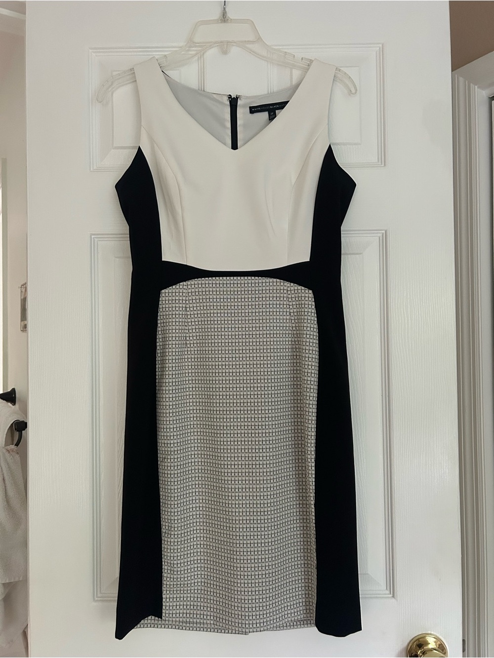 Black & White Colorblock dress